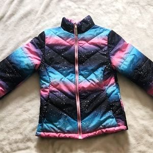 Kids pink,blue,purple,black puffer jacket